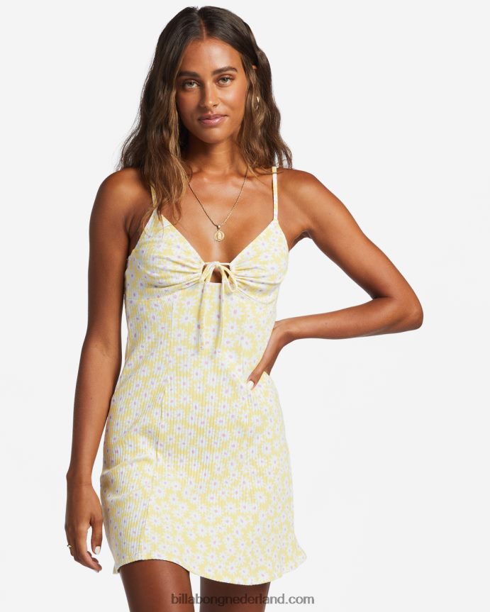 Billabong vrouwen zonnige tuin rib gebreide jurkzonnestraal 4D20H2830