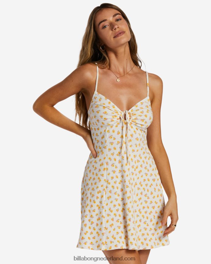 Billabong vrouwen zonnige tuin rib gebreide jurkzout kristal 4D20H2041