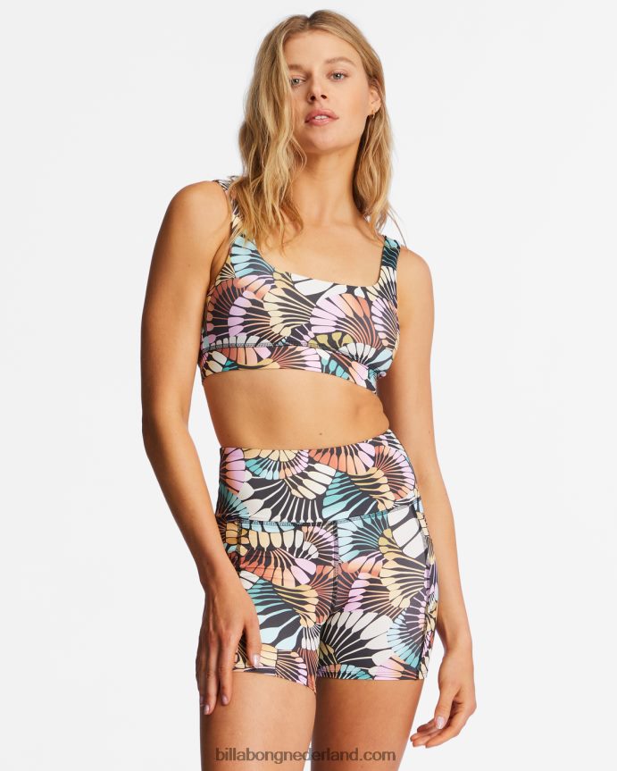 Billabong vrouwen a/div summit 5 fietsbroekzwart multi 4D20H1354