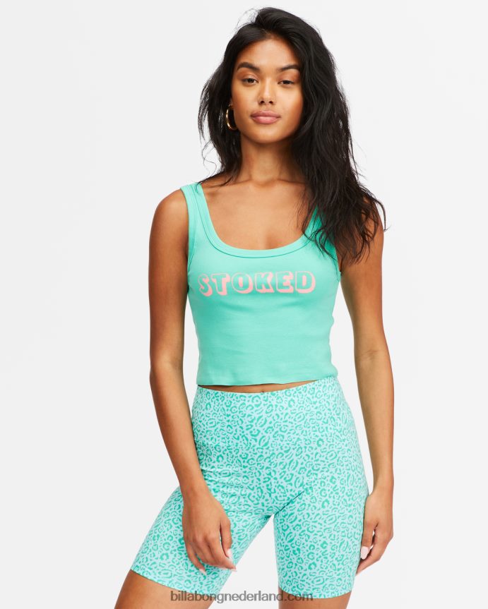 Billabong vrouwen biker babe shortstropisch groen 4D20H2318