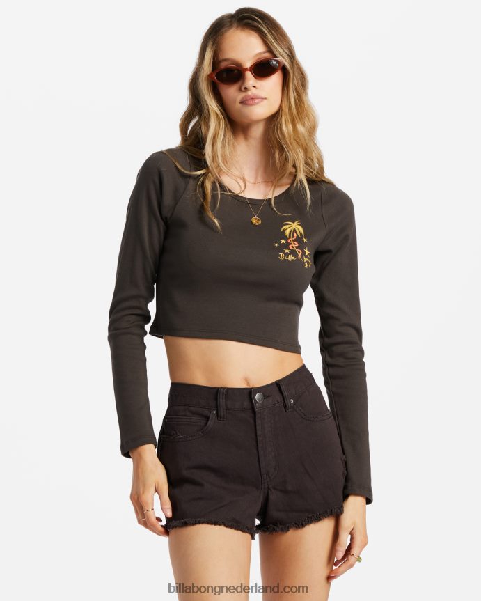 Billabong vrouwen drijf gerafelde korte broeken wegzwarte kiezelsteen 4D20H1810