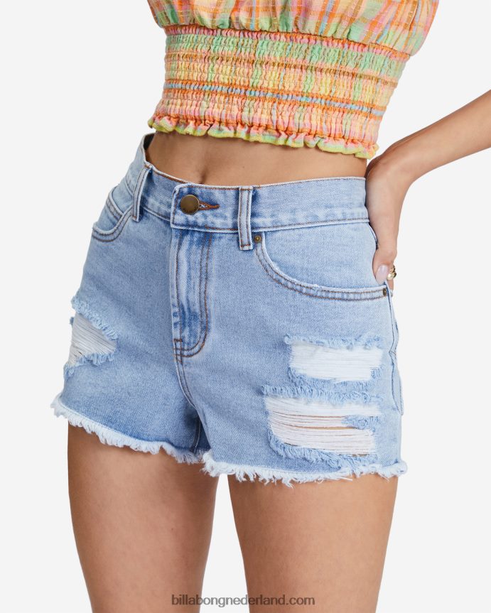 Billabong vrouwen drijf gerafelde spijkerbroeken weggewassen denim 4D20H2286