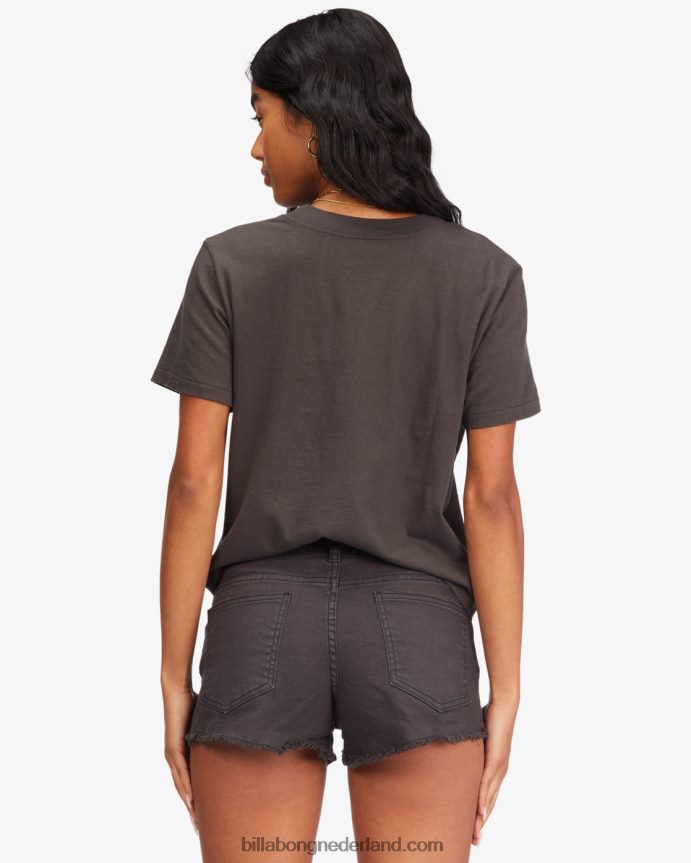 Billabong vrouwen lite hearted denim shortsuit zwart 4D20H2262