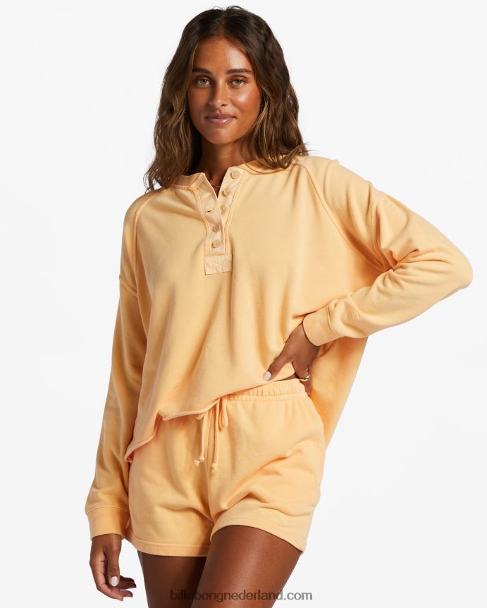 Billabong vrouwen surf klassieke sweatshortsperzik punch 4D20H1930