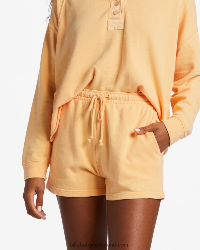 Billabong vrouwen surf klassieke sweatshortsperzik punch 4D20H1930