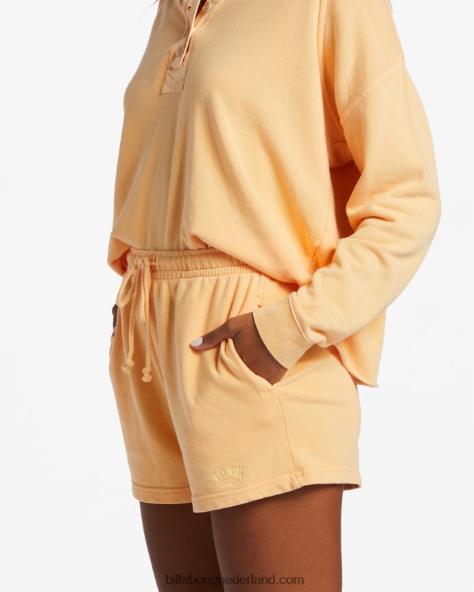 Billabong vrouwen surf klassieke sweatshortsperzik punch 4D20H1930