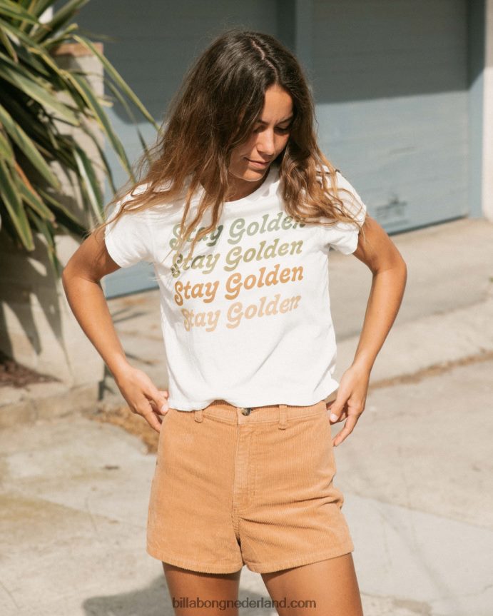 Billabong vrouwen vrije val corduroy shortzomer kruid 4D20H1759