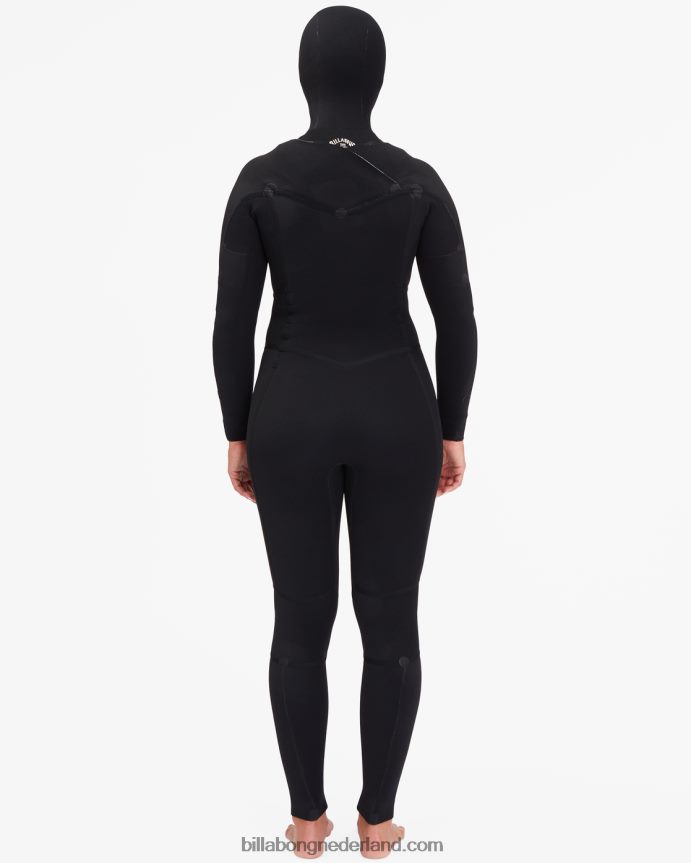 Billabong vrouwen 4/3 salty dayz volledig wetsuit met capuchonjungle nacht 4D20H2593
