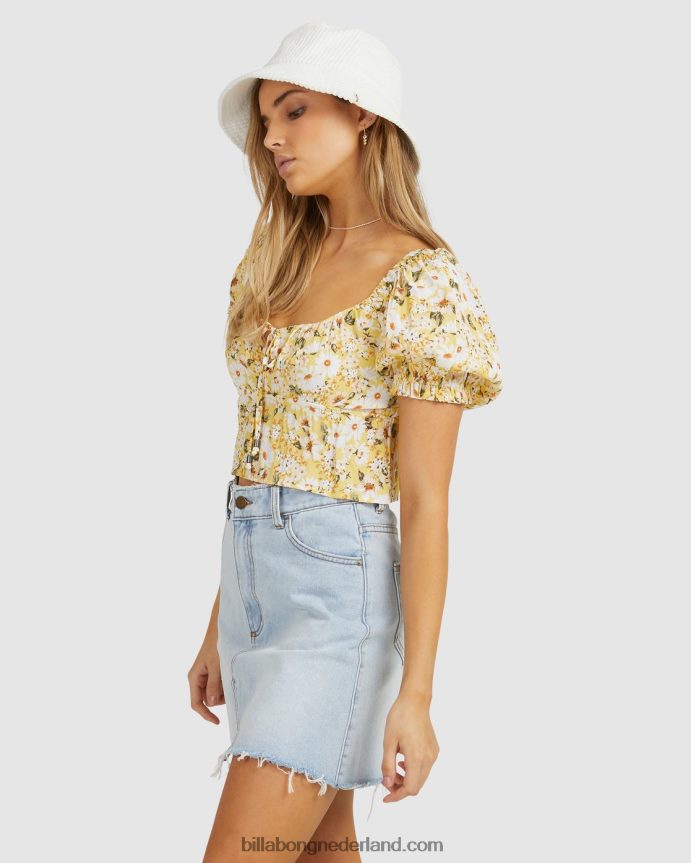 Billabong vrouwen so lucky denim minirokjeoud indigo 4D20H2353