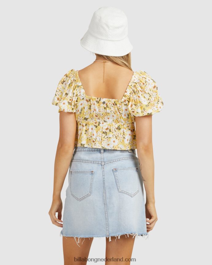 Billabong vrouwen so lucky denim minirokjeoud indigo 4D20H2353