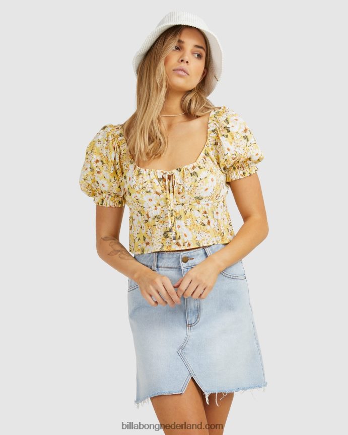 Billabong vrouwen so lucky denim minirokjeoud indigo 4D20H2353