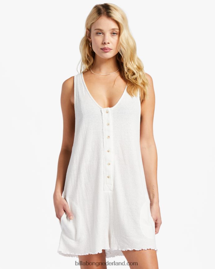 Billabong vrouwen fade away gebreide romper met knopenzout kristal 4D20H1692