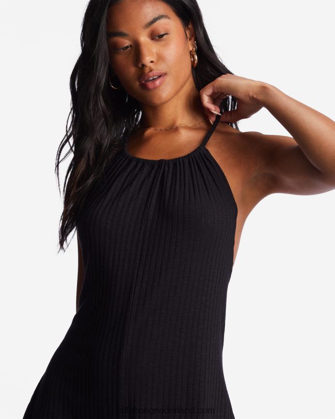 Billabong vrouwen hoge branding romperzwarte kiezelsteen 4D20H1700