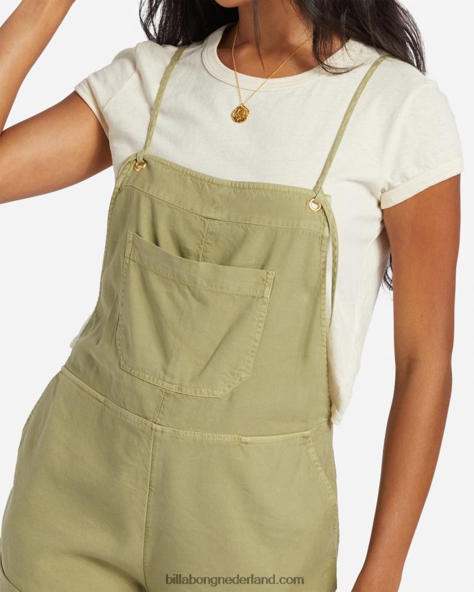 Billabong vrouwen wilde achtervolging romperavocado 4D20H1351