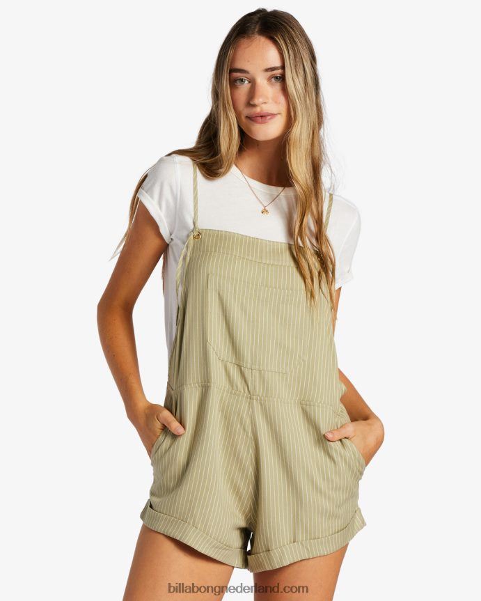 Billabong vrouwen wilde achtervolging romperavocado 4D20H1360