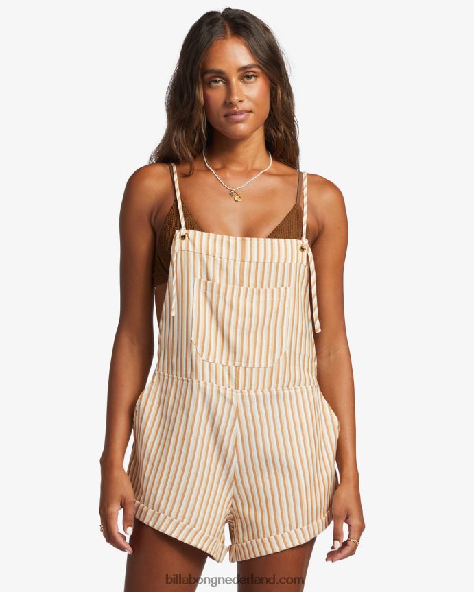 Billabong vrouwen wilde achtervolging romperzo bruin 4D20H1327