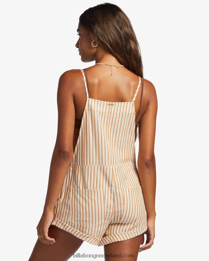 Billabong vrouwen wilde achtervolging romperzo bruin 4D20H1327