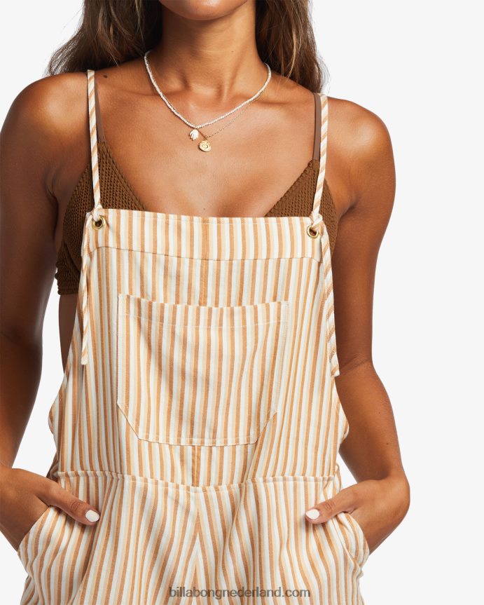 Billabong vrouwen wilde achtervolging romperzo bruin 4D20H1327