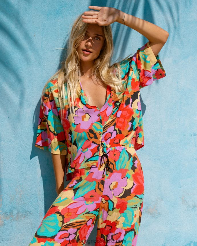 Billabong vrouwen allemaal goed button-down overhemdmulti 4D20H1947