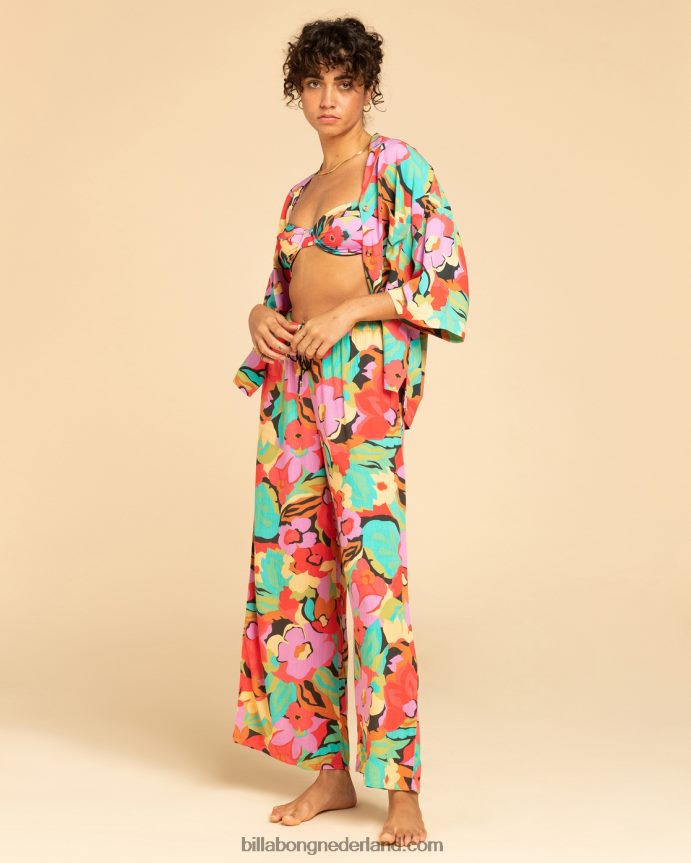 Billabong vrouwen allemaal goed button-down overhemdmulti 4D20H1947