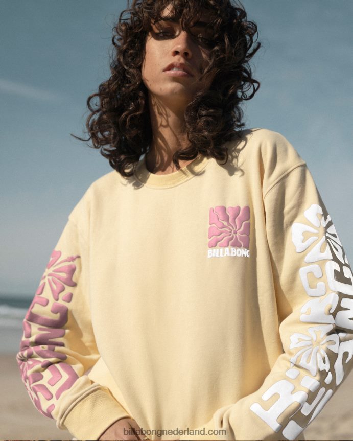 Billabong vrouwen Tiki Ride Brooklyn-sweatshirtsol stijgen 4D20H1835