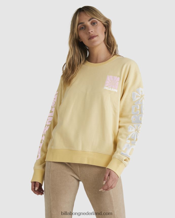 Billabong vrouwen Tiki Ride Brooklyn-sweatshirtsol stijgen 4D20H1835