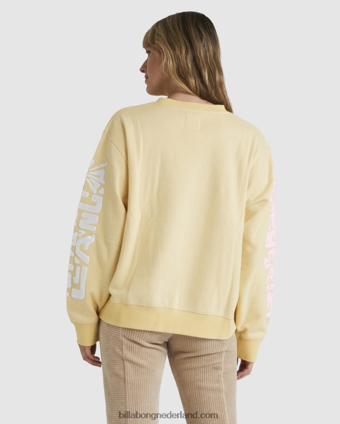 Billabong vrouwen Tiki Ride Brooklyn-sweatshirtsol stijgen 4D20H1835