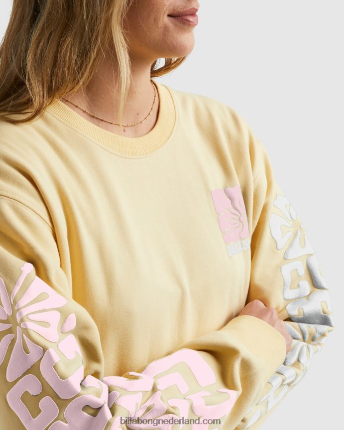 Billabong vrouwen Tiki Ride Brooklyn-sweatshirtsol stijgen 4D20H1835