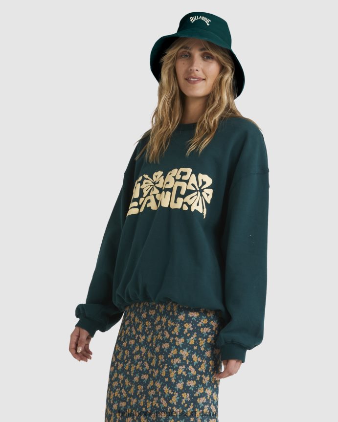 Billabong vrouwen Tiki vibes kendall sweatshirtjuni bug 4D20H1913