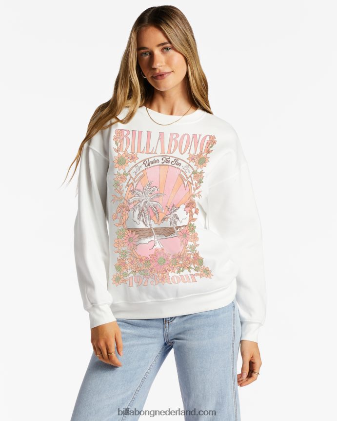 Billabong vrouwen berijd het golfsweatshirtzout kristal 4D20H2075