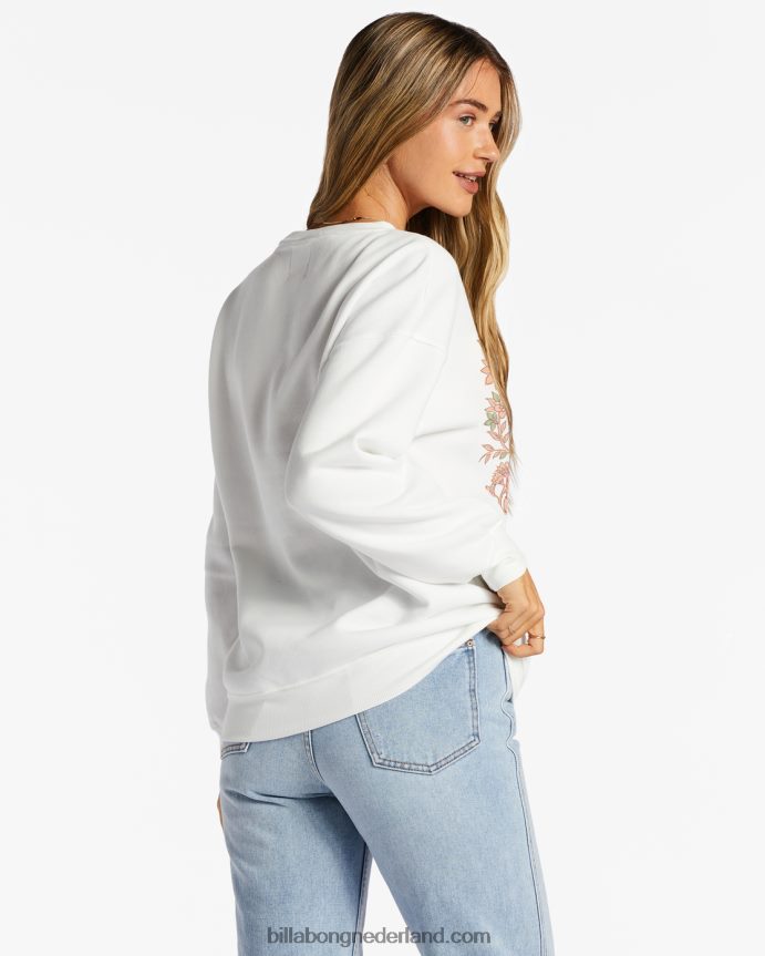 Billabong vrouwen berijd het golfsweatshirtzout kristal 4D20H2075