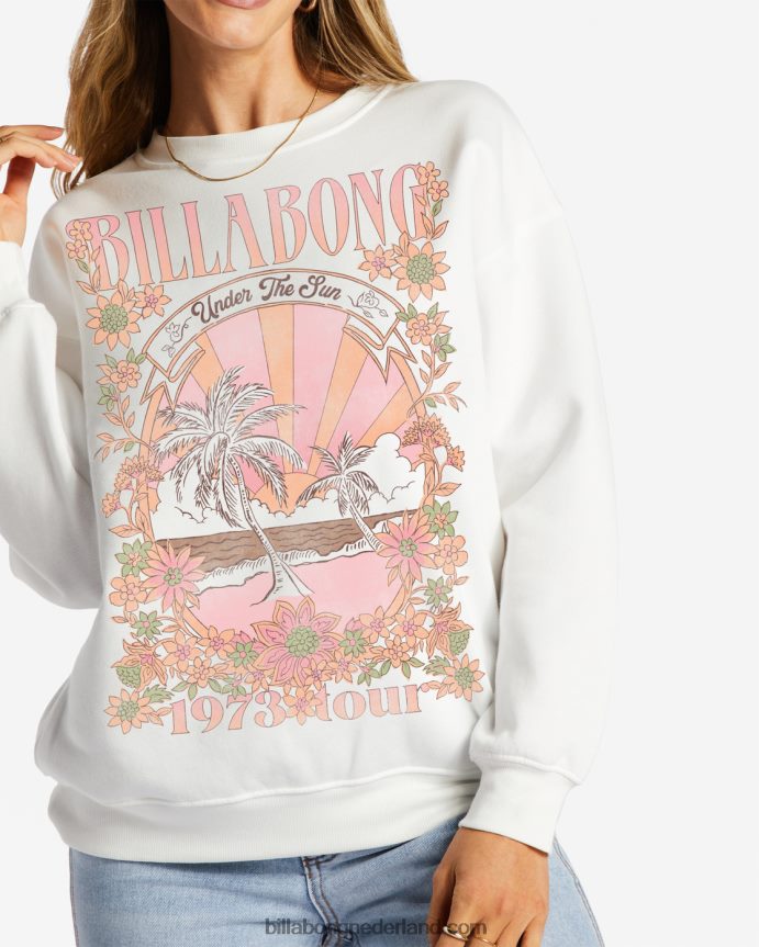 Billabong vrouwen berijd het golfsweatshirtzout kristal 4D20H2075