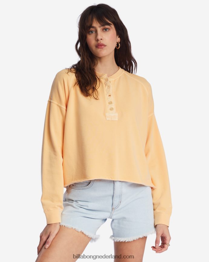 Billabong vrouwen blijf praten sweatshirtperzik punch 4D20H1932