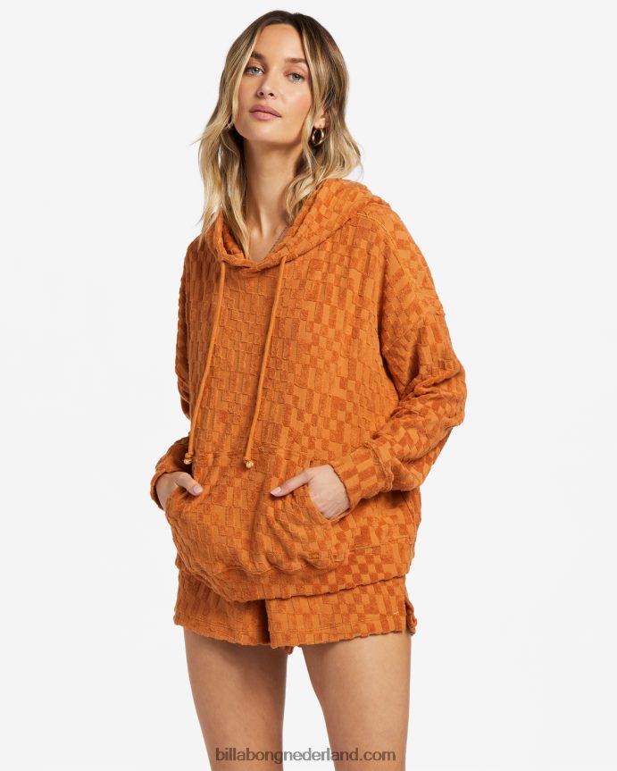 Billabong vrouwen sweatshirt met kustlijnzandzomer kruid 4D20H1849