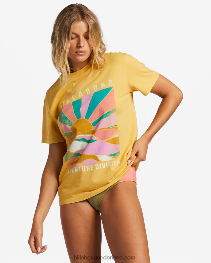 Billabong vrouwen a/div T-shirt met korte mouwen upf 50zonsondergang 4D20H1842