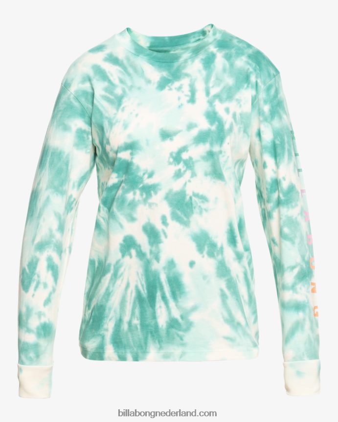 Billabong vrouwen a/div t-shirt met lange mouwenlagune 4D20H2201