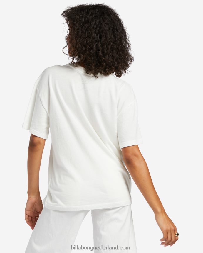Billabong vrouwen dagen van de zomer oversized t-shirtzout kristal 4D20H1834