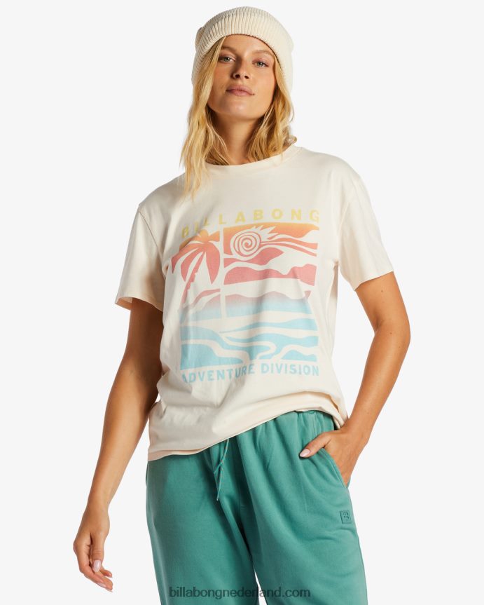 Billabong vrouwen een/div t-shirtwitte pet 4D20H2055