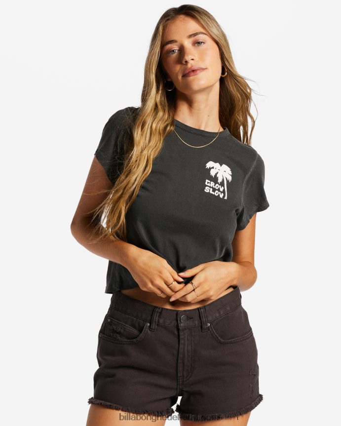 Billabong vrouwen groei langzaam t-shirtuit zwart 4D20H2062