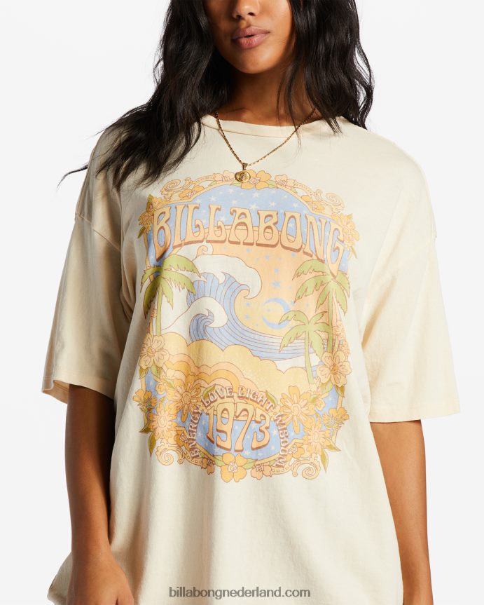 Billabong vrouwen in de wolken t-shirtantiek wit 4D20H2038