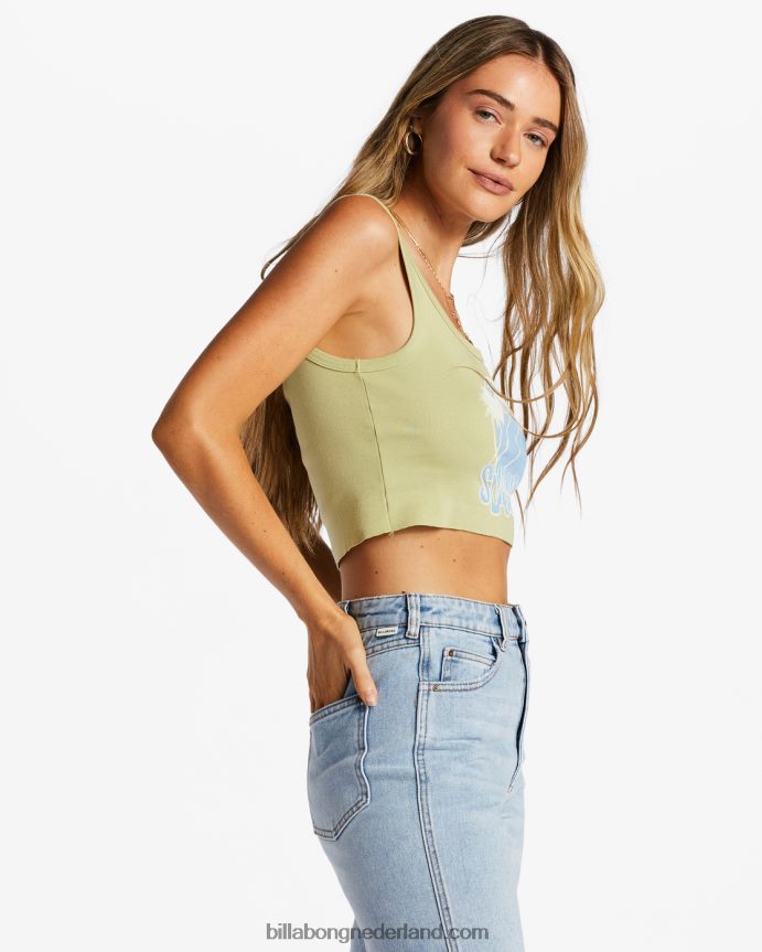 Billabong vrouwen je bent zonneschijn t-shirtwilg 4D20H2073