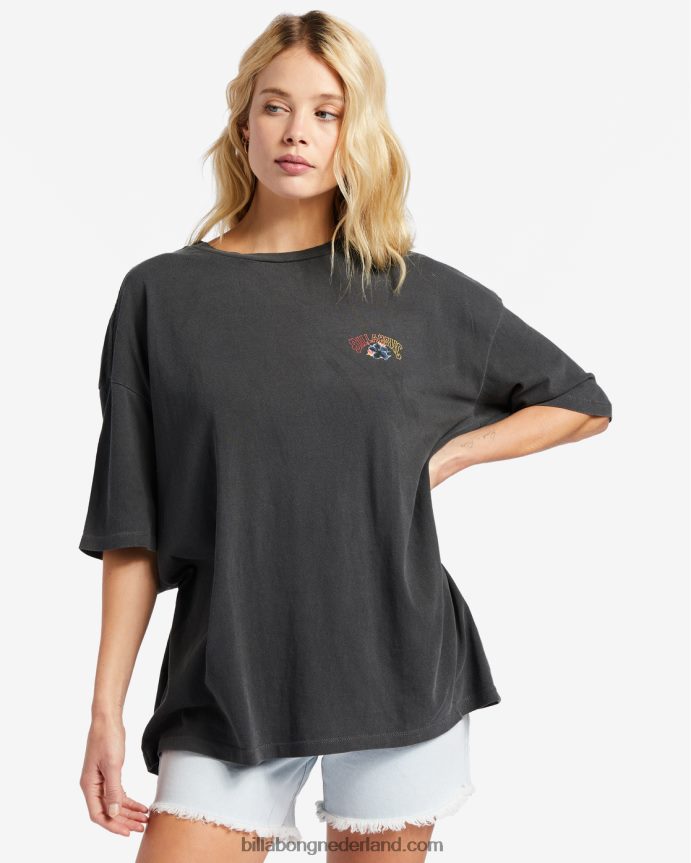 Billabong vrouwen kamea lava meisje oversized t-shirtuit zwart 4D20H2005