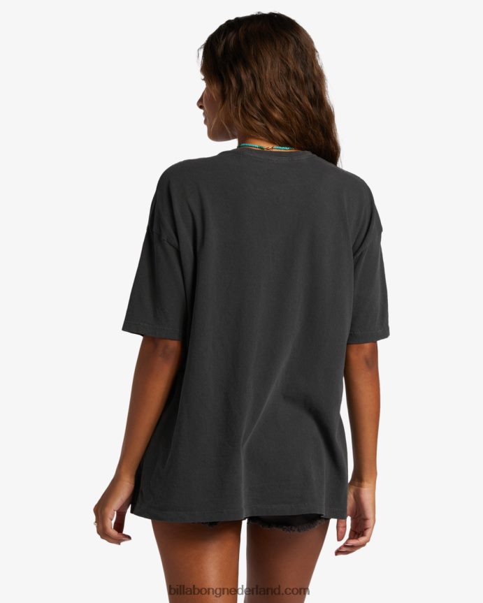 Billabong vrouwen kus me t-shirtuit zwart 4D20H1910