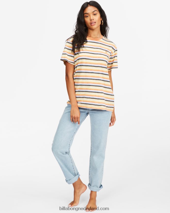 Billabong vrouwen take a trip gestreept t-shirtmultico 4D20H2308