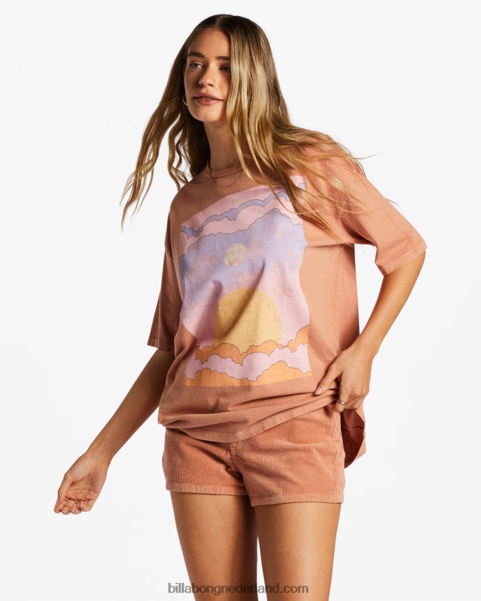 Billabong vrouwen vrede is de reist-shirtroos dageraad 4D20H2040