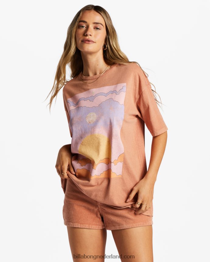 Billabong vrouwen vrede is de reist-shirtroos dageraad 4D20H2040