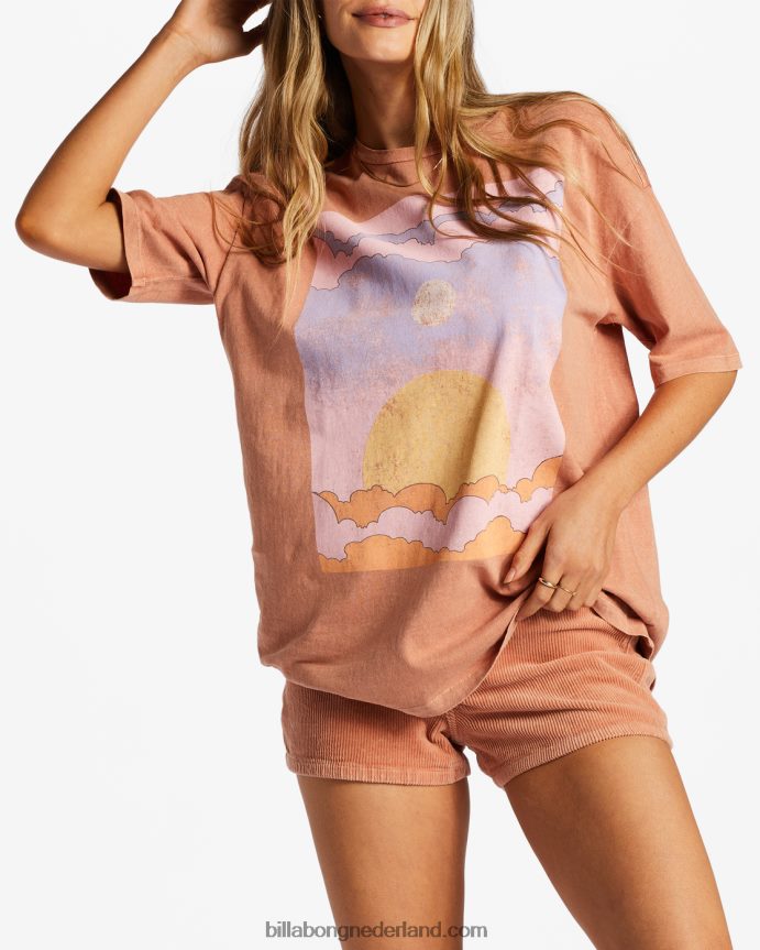Billabong vrouwen vrede is de reist-shirtroos dageraad 4D20H2040