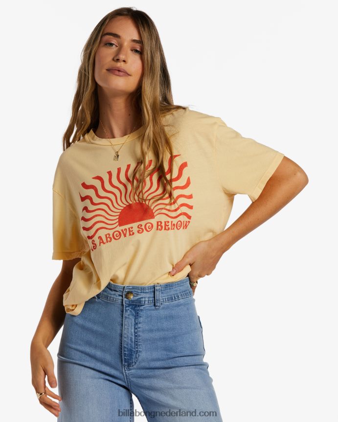 Billabong vrouwen zoals hierboven zo hieronder t-shirtkarnemelk 4D20H2026
