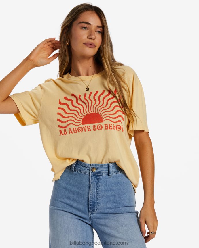 Billabong vrouwen zoals hierboven zo hieronder t-shirtkarnemelk 4D20H2026