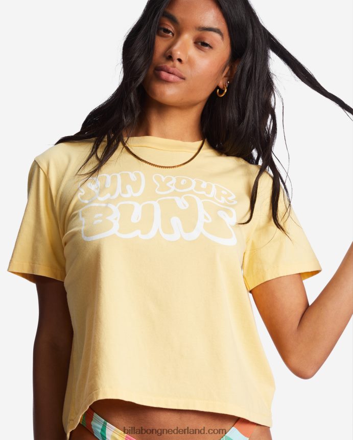 Billabong vrouwen zon je broodjes t-shirtvers geperst 4D20H2119